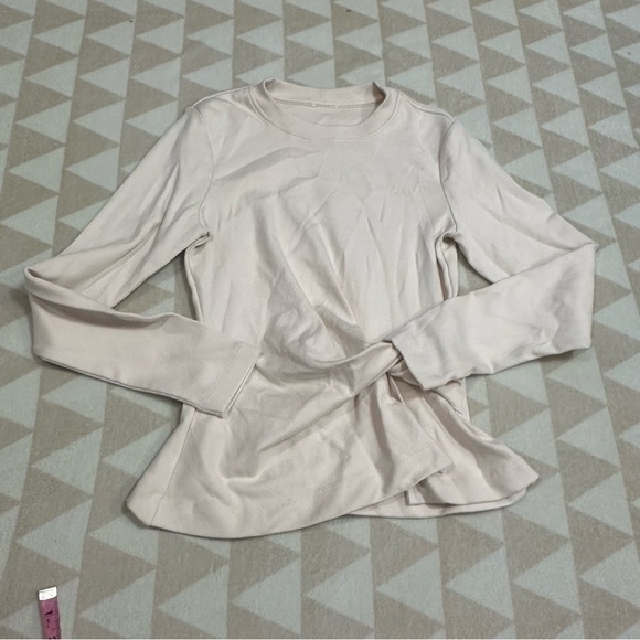 Tanya Taylor carlita top chalk off white long sleeve - Picture 4 of 6